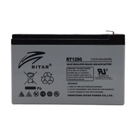 RİTAR 12V 9AH BAKIMSIZ KURU TİP AGM VRLA AKÜ