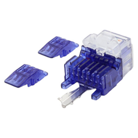 KEYSTONE JACK UTP CAT6 90 D BLUE-RED