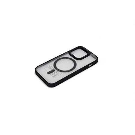 IPHONE 14 PRO MAX KILIF ELEMENT  MAGNETİCSAFE SERT KAPAK SİYAH