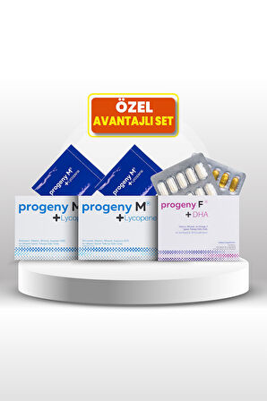 Progeny M®+Lycopene 2 Kutu & Progeny F®+DHA