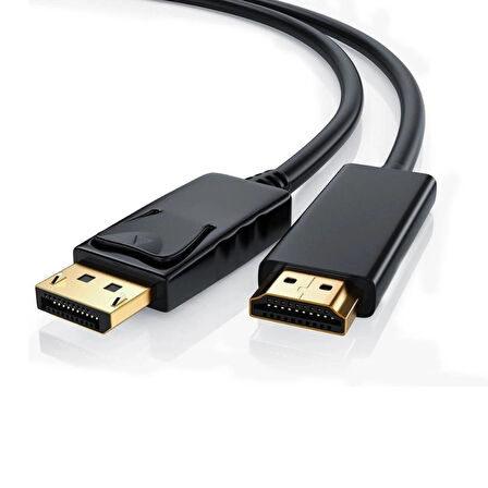 STC-893 Displayport To Hdmi Kablo Dönüştürücü - 1.8M - Altın Uçlu