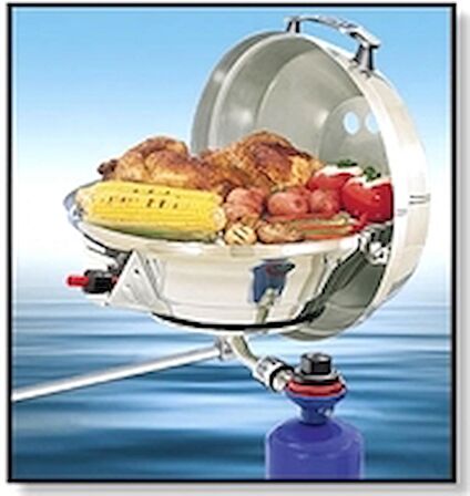 Magma Marine Kettle 2 gazlı ocak/mangal kombinasyonu A10-217