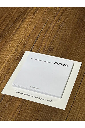 The Memo Pad - Minimalist Bloknot