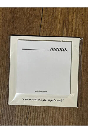 The Memo Pad - Minimalist Bloknot