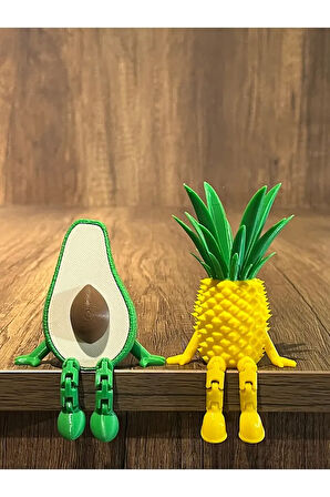 Ananas - Avakado Ayaklı Mini Çift