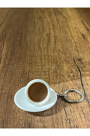 Kahve Fincanı Anahtarlık - Dekoratif Mini Fincan Modeli (2 Adet)