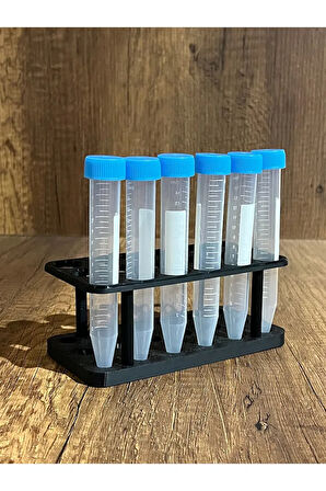 15ml Falkon Minimal Deney Tüpü Standı (6*3) (Tüpler görsel amaçlıdır)