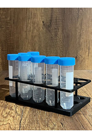 50ml Falkon Minimal Deney Tüpü Standı (5*3) (Tüpler görsel amaçlıdır)