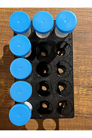 50ml Falkon Minimal Deney Tüpü Standı (5*3) (Tüpler görsel amaçlıdır)