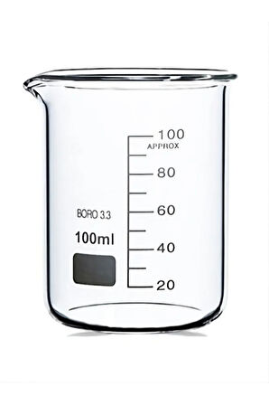 Cam Beher – Isıya Dayanıklı Borosilikat Cam – 100 ml