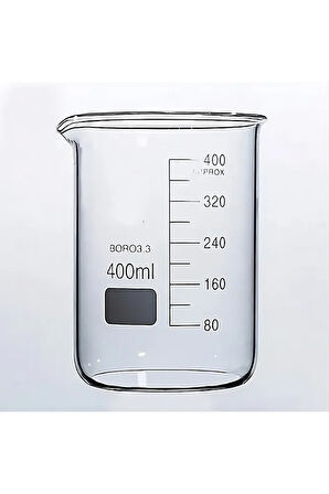 Cam Beher – Isıya Dayanıklı Borosilikat Cam – 400 ml