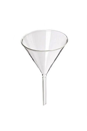 Cam Huni 75 mm – Kısa Saplı Isıya Dayanıklı Borosilikat Cam Laboratuvar ve Mutfak Kullanımı İçin