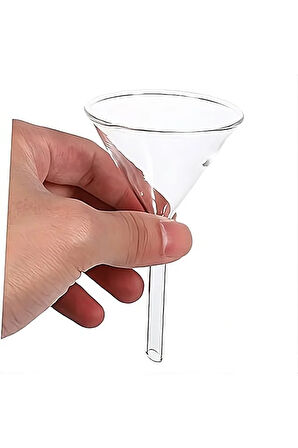 Cam Huni 75 mm – Kısa Saplı Isıya Dayanıklı Borosilikat Cam Laboratuvar ve Mutfak Kullanımı İçin