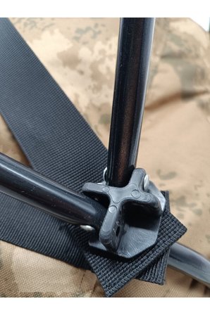 Gray Wolf Comfort Çift Bardaklı Kamp Sandalyesi Orman Desenli Kırmızı