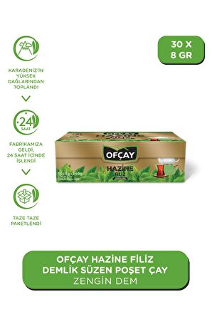 Ofçay Hazine Zengindem 30 x 8gr Demlik Poşet Çay