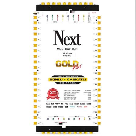 Next Hybrit 10/40 Kaskatlı ve Sonlu Multiswitch Santral Adaptör Dahil