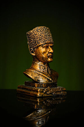 Özel Tasarım Küçük Boy Mustafa Kemal Atatürk Büstü Heykel Biblo