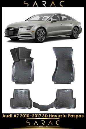 Audi A7 2015 Model Araca Özel 3d Havuzlu Paspas