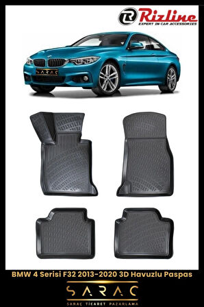 Rizline BMW 4 Serisi F32 2015 Model 3D Havuzlu Paspas