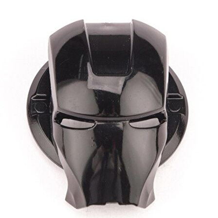 Start Stop Tuşu Kapağı Iron Man Metal Tuş Koruyucu Dekoratif Özel Çinko Alaşım Siyah