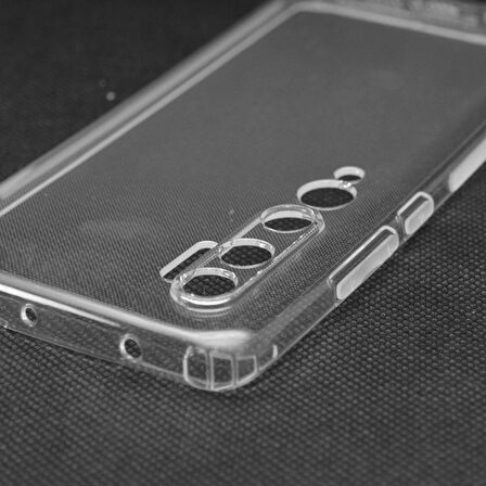 Gpack Xiaomi Mi Note 10 Kılıf Kamera Korumalı Şeffaf Silikon