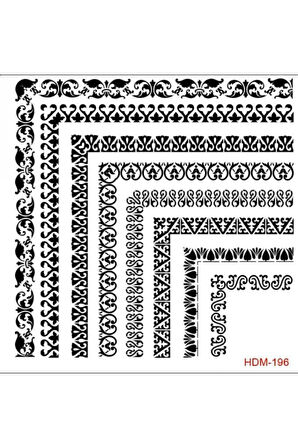 Hdm196 Home Dekor Stencil 25x25