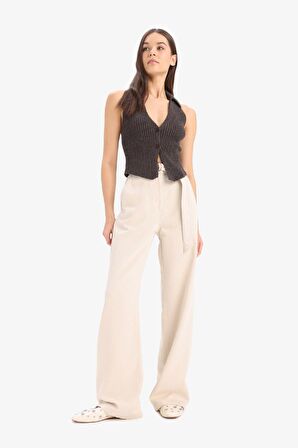 DeFacto Coool Slim Fit Dar Kesim Düğmeli Triko Yelek	 D3584AX25SPBN477