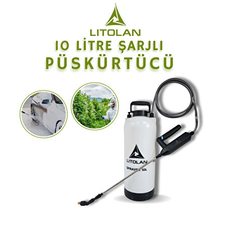 Zirai İlaçlama Pompası Şarjlı 10 Lt