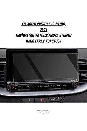 Kia Xceed Prestige 10.25 İnç 2024 Navigasyon ve Multimedya Uyumlu Nano Ekran Koruyucu