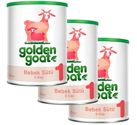 Golden Goat 1 Keçi Sütü Bazlı Bebek Sütü 400 gr 3'lü Paket