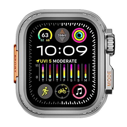 Apple Watch 7 45mm to Apple Watch Ultra 49mm Kasa Dönüştürücü Redclick Watch Gard 33