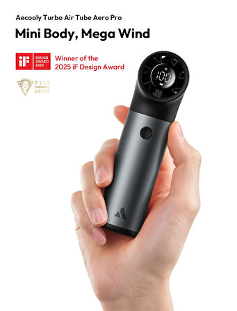 Aecooly PH01 Aero Pro Serisi Dijital LED Göstergeli Portatif Soğutucu El Fanı