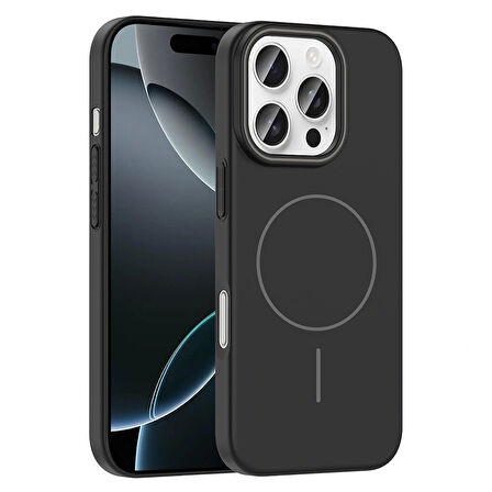 Apple iPhone 16 Pro Max Kılıf Magsafe Şarj Özellikli Redclick Ruby Silikon Kapak