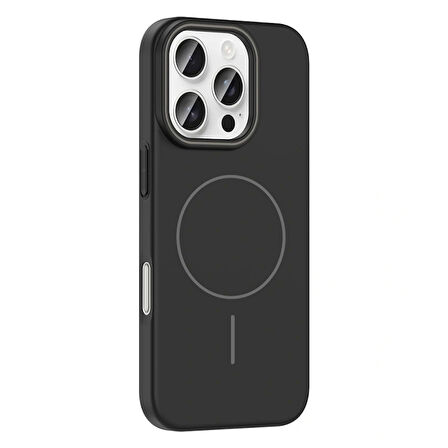 Apple iPhone 16 Pro Max Kılıf Magsafe Şarj Özellikli Redclick Ruby Silikon Kapak