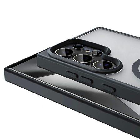 Galaxy S25 Ultra Kılıf Magsafe Şarj Özellikli Mat Arka Yüzey Redclick Sio Kapak