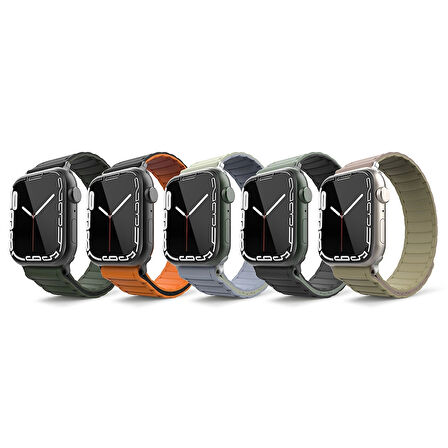 Apple Watch 10 Serisi 46mm Redclick KRD-122 Silikon Manyetik Hafif Kordon Kayış