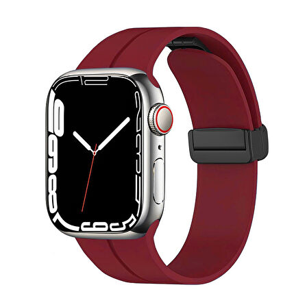 Apple Watch 10 Serisi 42mm Redclick KRD-84 Magnetik Toka Spor Silikon Kordon