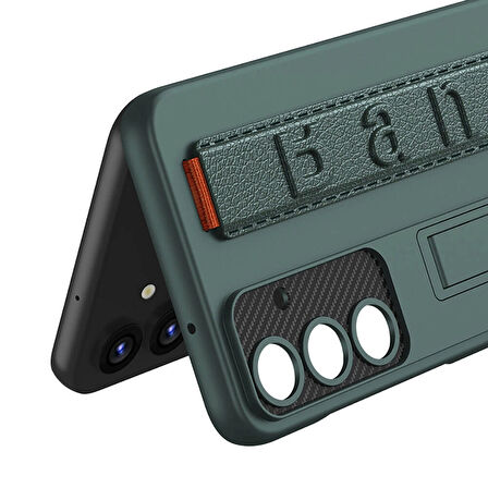 Galaxy S24 Plus Kılıf Standlı El Tutacaklı Redclick Band Kapak