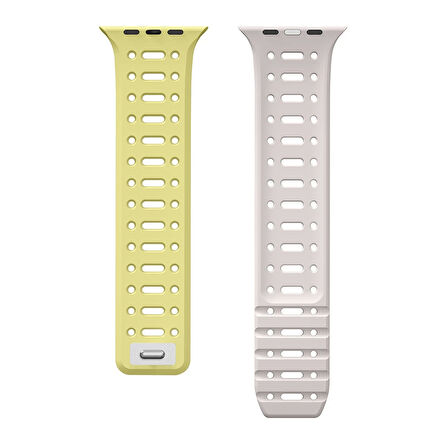 Watch 7 41mm Redclick KRD-124 Silikon Kordon Terletmeyen Delikli Strap Kayış