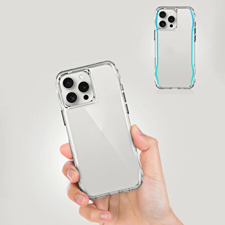 Apple iPhone 16 Pro Max Kılıf Airbagli Şeffaf Redclick İncek Kapak
