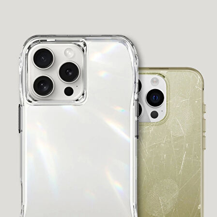 Apple iPhone 16 Pro Max Kılıf Airbagli Şeffaf Redclick İncek Kapak