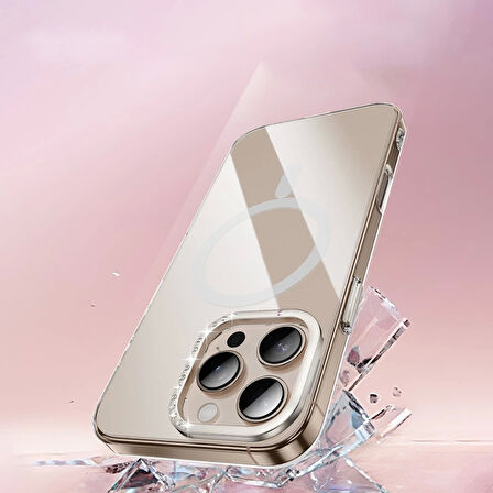 Apple iPhone 16 Pro Kılıf Magsafe Şarj Özellikli Kamera Standlı Redclick Estop Kapak