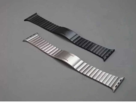 Apple Watch 10 46mm KRD-35 Çizgi Tasarım Metal Kordon