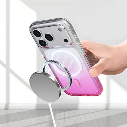 Apple Uyumlu iPhone 17 Pro Max Kılıf M-Safe Şarj Özellikli Redclick Septik Silikon Kapak