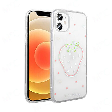 Apple iPhone 11 Kılıf Şeffaf Figürlü Redclick Folk Sert Kapak