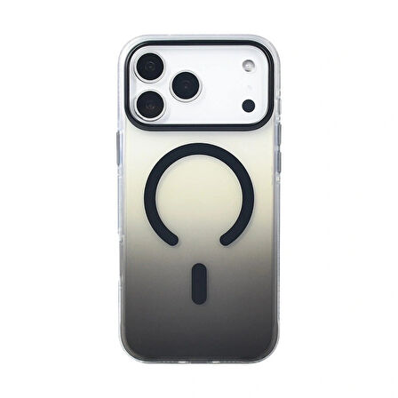Apple iPhone 17 Pro Kılıf M-safe Şarj Özellikli Transparan Renk Geçişli Redclick Toros Kapak