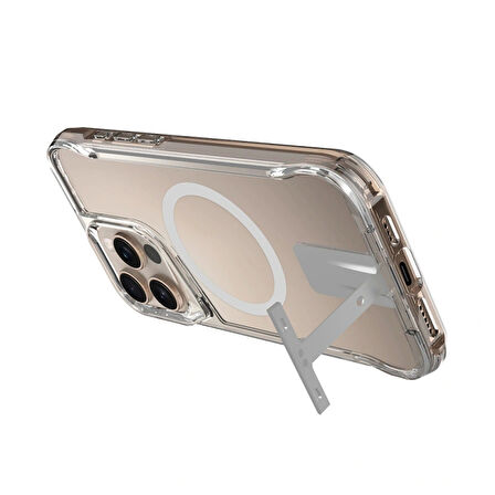 Apple iPhone 16 Pro Kılıf Magsafe Şarj Özellikli Redclick T-Max Standlı Kapak