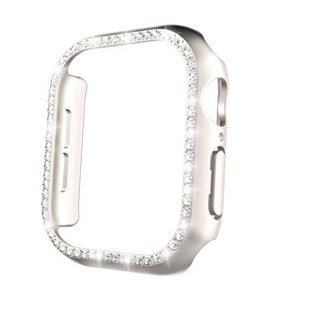 Apple Watch 10 42mm Redclick Watch Taşlı Kadın Gard 05 Sert PC Koruyucu