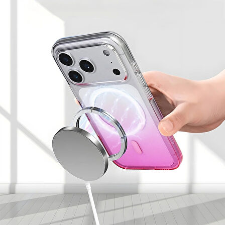 Apple Uyumlu iPhone 17 Pro Kılıf M-Safe Şarj Özellikli Redclick Septik Silikon Kapak