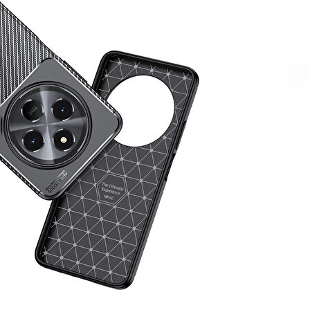 Xiaomi Redmi 14C 4G Kılıf Redclick Negro Karbon Görünüm Silikon Kapak